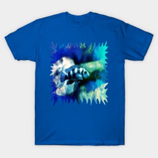 Lonely Fish in a Blue Green Pond T-Shirt